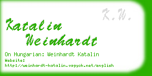 katalin weinhardt business card